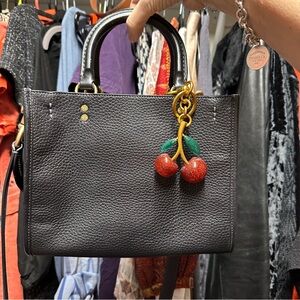 Coach Rogue 25 Black Leather Handbag